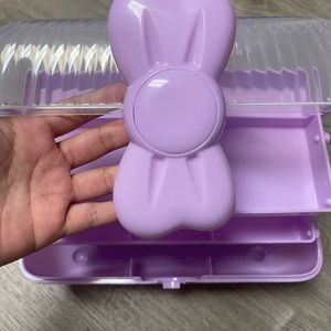 Girls plastic container organizer